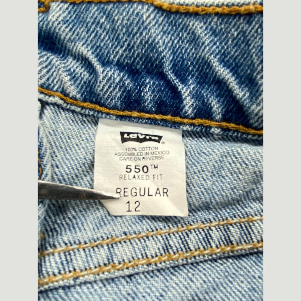 Levis 550 Youth 12 Relaxed Fit Jeans 25x26 Medium Wash Denim - Picture 5 of 10